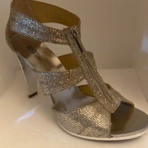 Michael Kors Berkley T Strap Glitter Heals